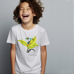 Kikker van de rode oogboom t-shirt