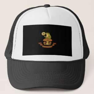 Kikker van de tuin fairycore cottagecore kikker trucker pet