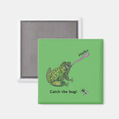 Kikker vangt de haiku bug! magneet (Voorkant / Achterkant)