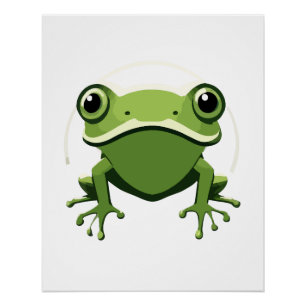 Kikker Vector Art Animal Modern Urban City Graphic Perfect Poster