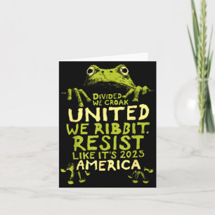 Kikker verzet zich schattig leuk  kaart