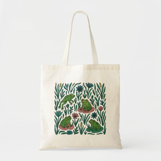 Kikker Vijver Tote Bag (Voorkant)