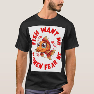 Kikker Visser Vissersstok T-shirt