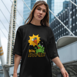 Kikker Vliegende Cartoon T-shirt