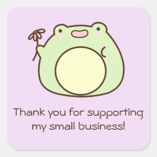 Kikker voor Business Support Square Sticker