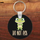 Kikker vraagt het niet sleutelhanger (Voorkant)