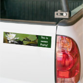 Kikker Water Lily Inspirerend Bumpersticker (Op Truck)