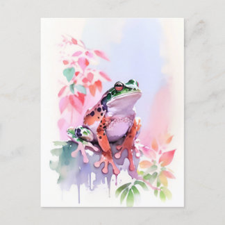 Kikker Waterverf Portret 2 Briefkaart