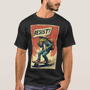 Kikker Weerstaat Portland Kikker Protest - Portlan T-shirt