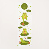 Kikker yoga pose yogamat (Voorkant)