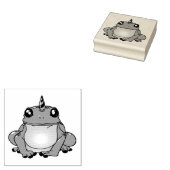 Kikker zonder kruid 	rubberstempel (Gestempeld)