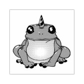 Kikker zonder kruid 	rubberstempel (Afrduk)