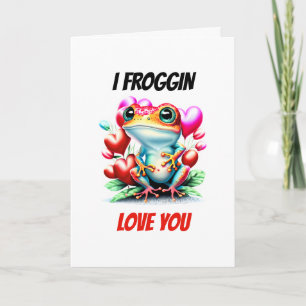 Kikkerbilletjes   Froggin liefde je schattige groe Feestdagen Kaart