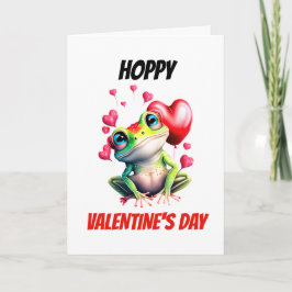 Kikkerbilletjes | Hoppy Valentijnsdag schattig kik Feestdagen Kaart