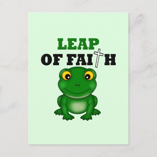 Kikkerbladeren van het geloof briefkaart (Voorkant)