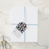 Kikkerbril patroon | Jouw tekst toevoegen Cadeaulabel (Met Touw)