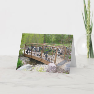 Kikkerbrug in Botanische Tuin Foto Pensioen Kaart