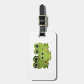 Kikkerfamilie Bagagelabel (Voorkant verticaal)