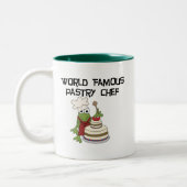 Kikkergebak Chef Tshirts en schenknoppen Tweekleurige Koffiemok (Links)