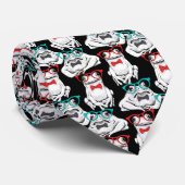 Kikkerglazen patroon stropdas (Opgerold)