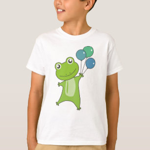 Kikkergroene ballonnen Funny Animals Kinder T-shirt