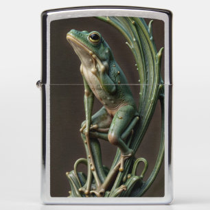 Kikkerig Zippo Geborsteld Chrome Zakaansteker