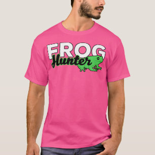 Kikkerjager of amfibievanger voor kikkerliefhebber t-shirt