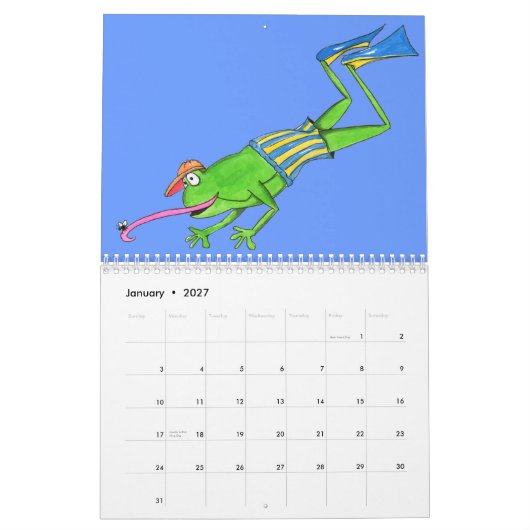 Kikkerkalender Kalender (Jan 2027)