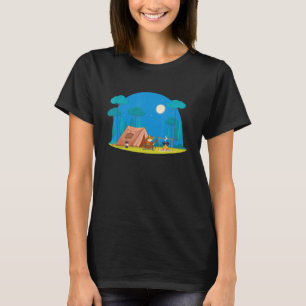 Kikkerkfornuis Kuitenkikker Guitar Camping Campfir T-shirt