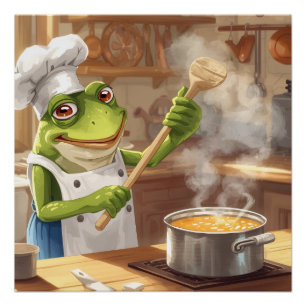 Kikkerkok Kookt Geluk – FrogPosters Perfect Poster