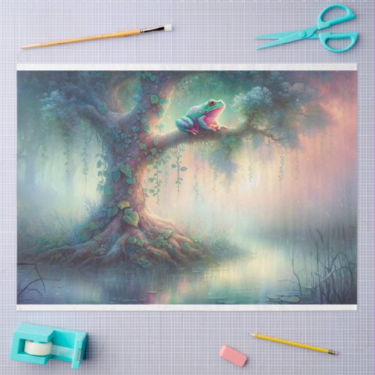 kikkermoerasontkoppeling tissuepapier (Craft)