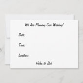 Kikkerpaar: Cute, Funny, Save the Date: Kunst Save The Date (Achterkant)