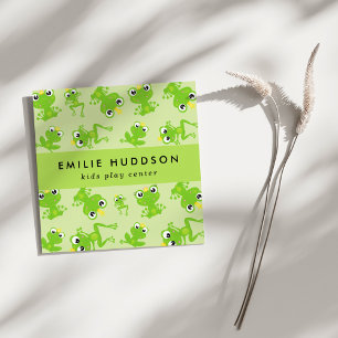 Kikkerpatroon, Kinder speelcentrum, activiteitence Vierkante Visitekaartje