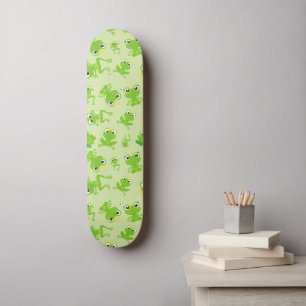 Kikkerpatroon, stekkikkers, groene kikkers, kikker skateboard