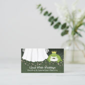 Kikkerprins en bruid - Fairy Tale Wedding Visitekaartje (Staand voorkant)