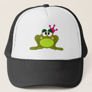 Kikkerprinses met roze Cartoon Trucker Pet