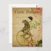  kikkerrijfiets Rozen Frans Briefkaart (Voorkant / Achterkant)