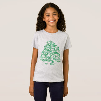 Kikkers Abstract Groene lijn Kunst Gepersonaliseer T-shirt