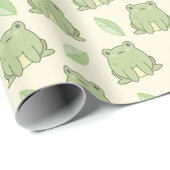 Kikkers en bladeren cadeaupapier (Rol Hoek)