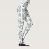Kikkers en lamaspatroon leggings (Rechts)