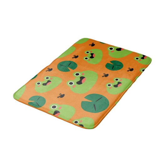 Kikkers en Lily Pads badmat (Gekanteld)