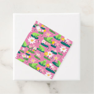 Kikkers en Lily Pads Schattige BABY SHOWER Verjaar Bedankjes Labels