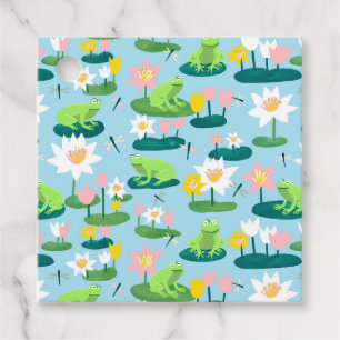 Kikkers en Lily Pads Schattige BABY SHOWER Verjaar Bedankjes Labels