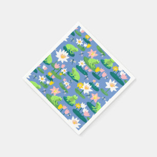 Kikkers en Lily Pads Schattige BABY SHOWER Verjaar Servet