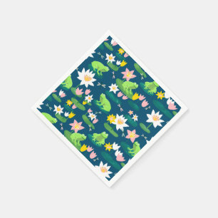 Kikkers en Lily Pads Schattige BABY SHOWER Verjaar Servet