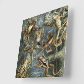  Kikkers en Toads Batrachia van Ernst Haeckel Vierkante Klok (Hoek)