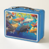 Kikkers en vis Lunchbox (Achterkant)