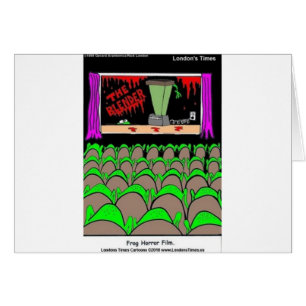Kikkers Horror Film Grappige T-shirts Mokken Kaart