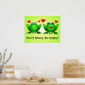 Kikkers in de liefde zijn geen hap Poster (Keuken)