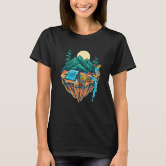 Kikkers Kamperen Op Een Berg T-shirt